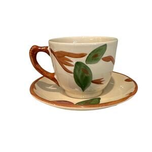 Franciscan Apple Pattern 8 Tea Cups and Saucers Set Tea Cups Vintage Cottagecore